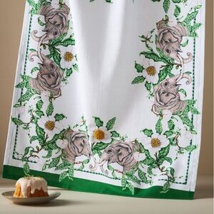 Lou Rota twin Elephants dish towel